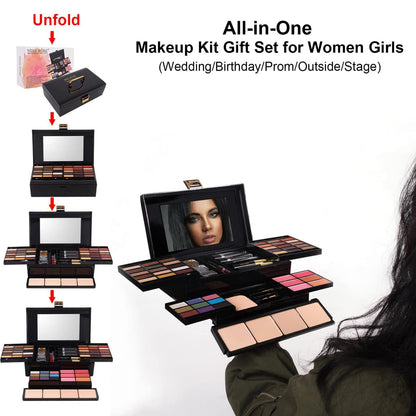 Miss Rose professional makeup pallet closed case view showing travel portability.