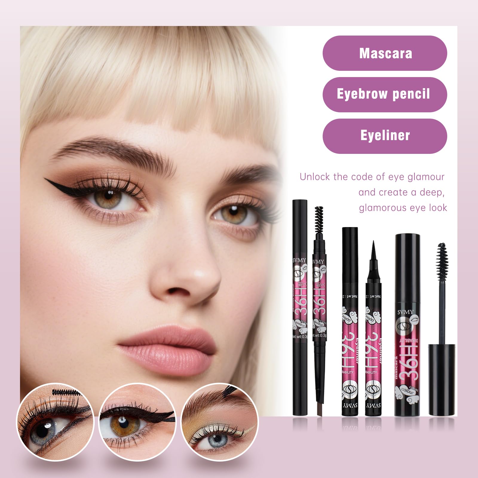 KAVCENT all in one teenage makeup set packaging display