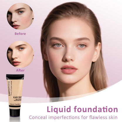 KAVCENT full face liquid foundation and concealer bottles