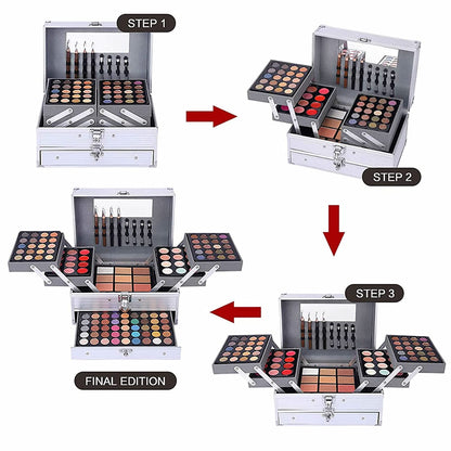 UNIFULL professional makeup collection swatches demonstrating color variety for diverse skin tones