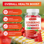 Novomins Berberine gummies bottle showing supplement facts