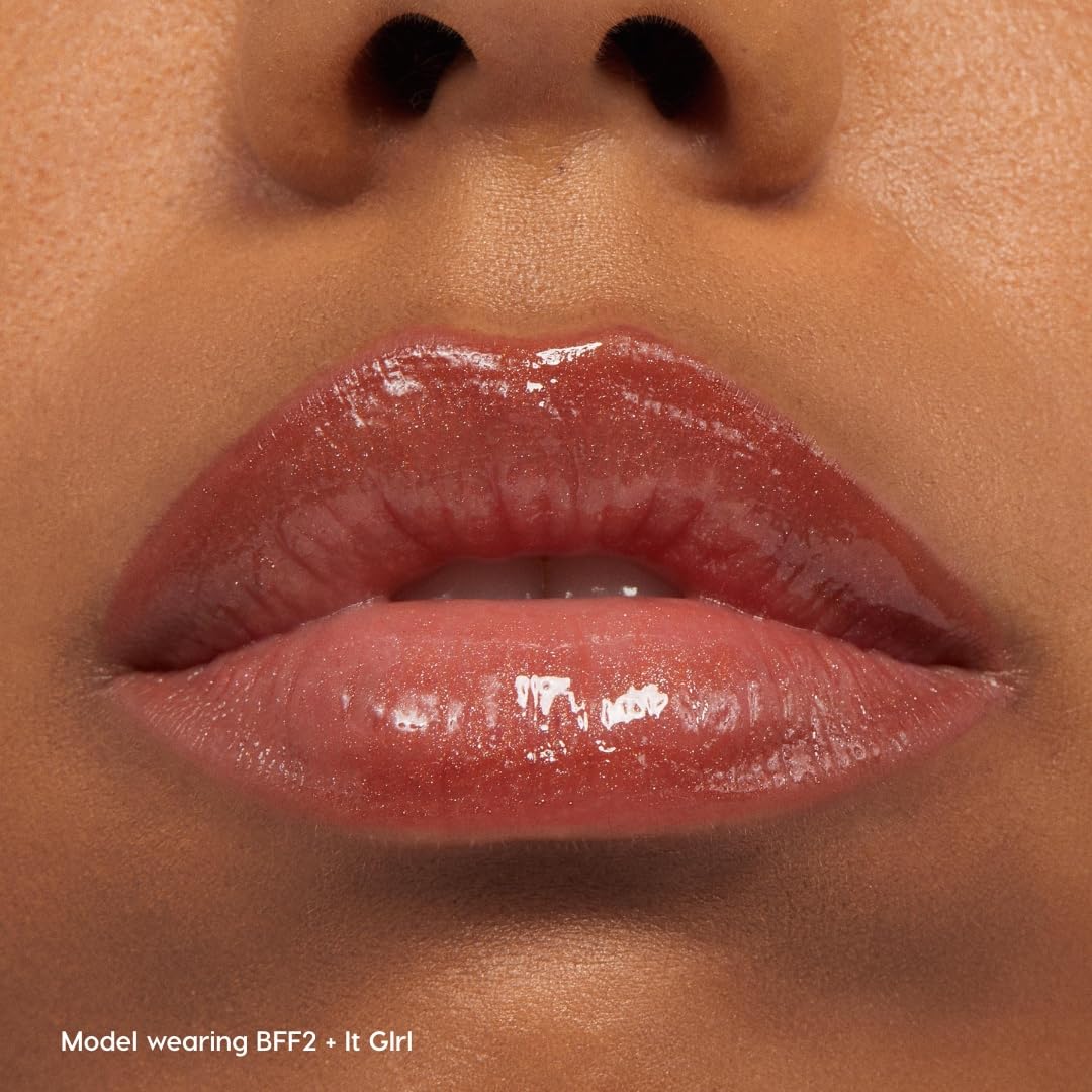 ColourPop 90s inspired shimmery nude lip kit components separated