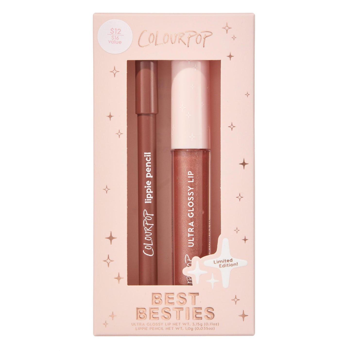 Hyaluronic acid infused hydrating lip gloss and liner duo details