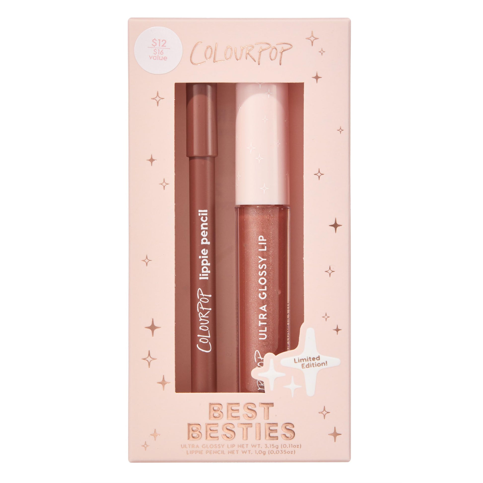 Hyaluronic acid infused hydrating lip gloss and liner duo details