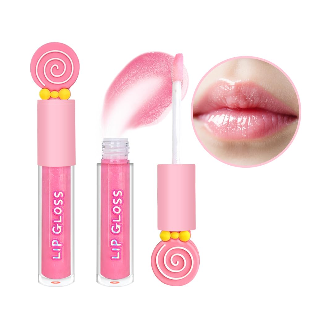 Different shades and flavors of the non-sticky safe cosmetic glosses for girls designed by M&U MAKE YOU UP.