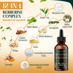 Liquid Berberine drops for high absorption metabolic support