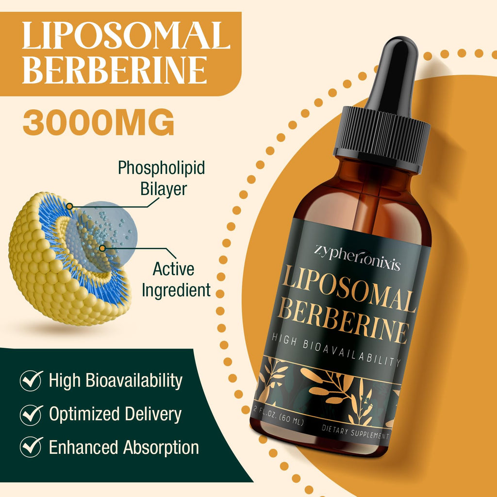 12-in-1 Berberine supplement bottle with ginger and cinnamon