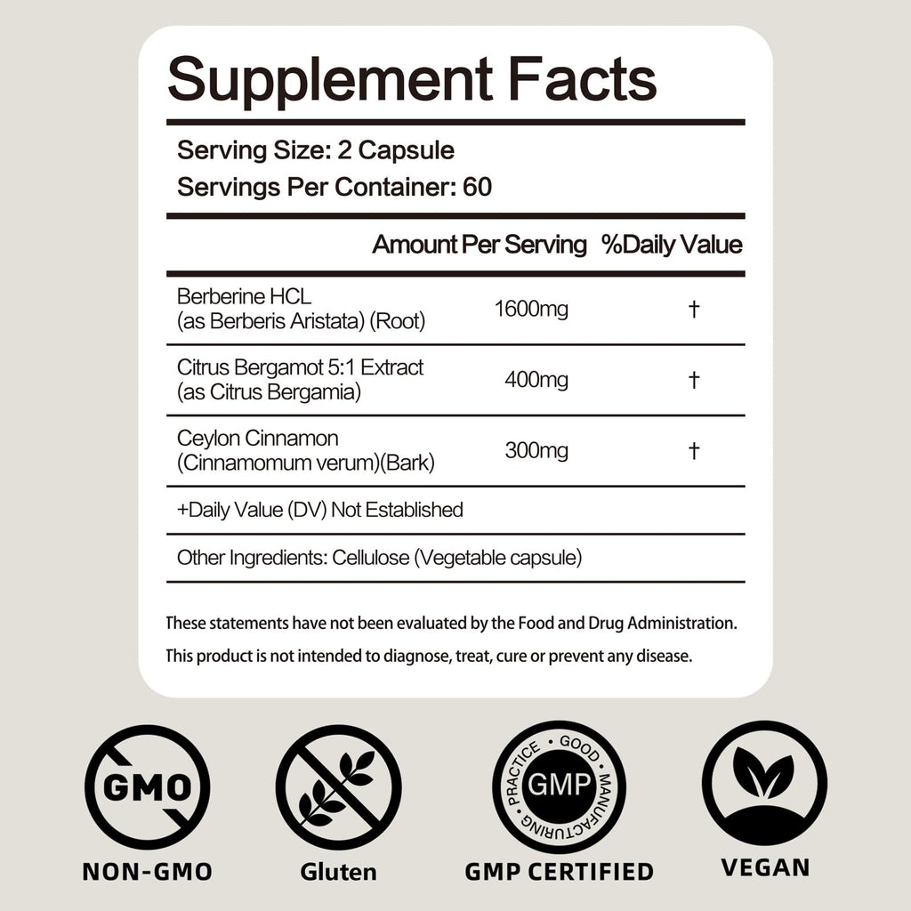 Close up of 120 vegan capsules bottle of metabolic support supplement