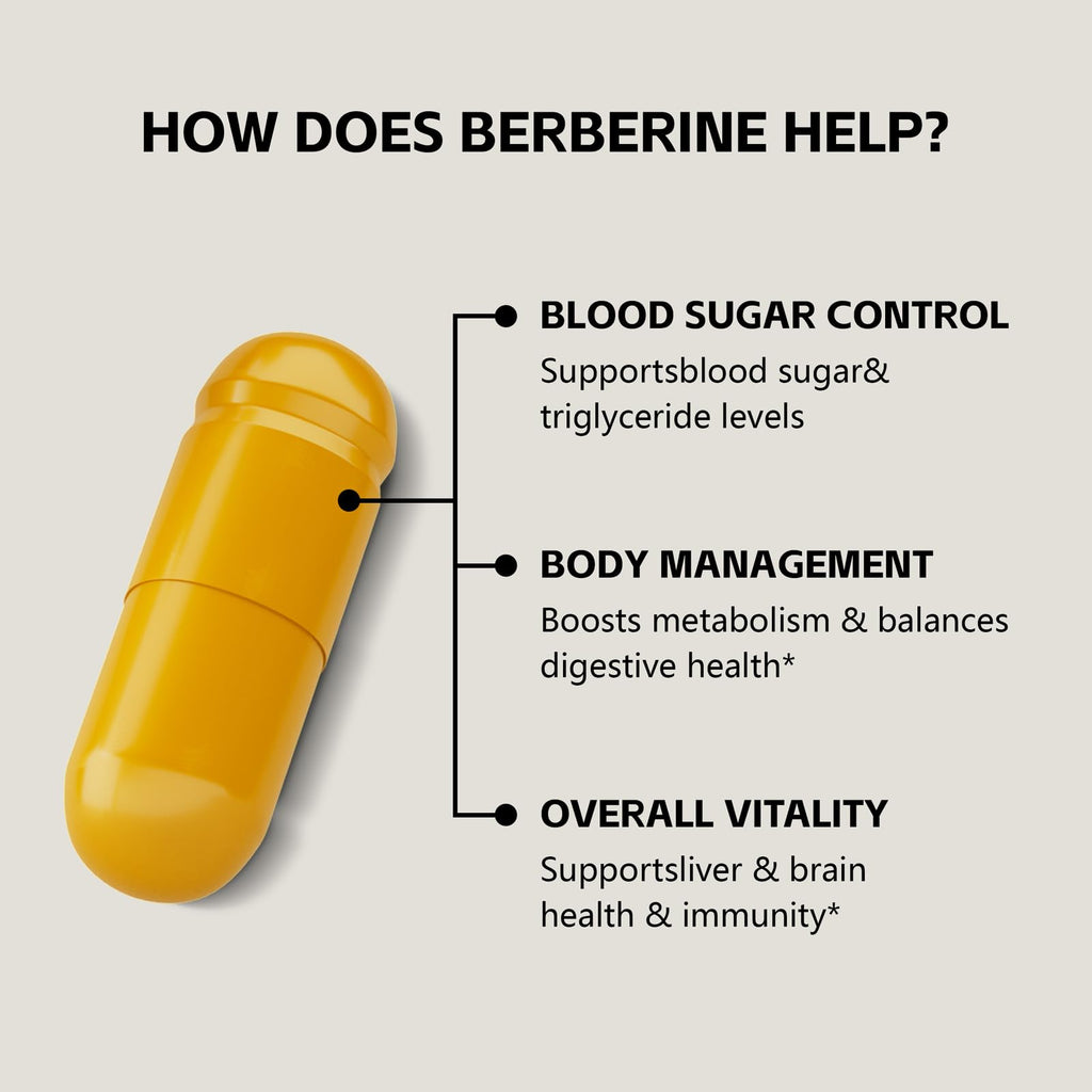 Capsule supplement bottle for blood sugar and metabolic support
