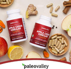 Close up of Paleovalley digestive support capsules bottle