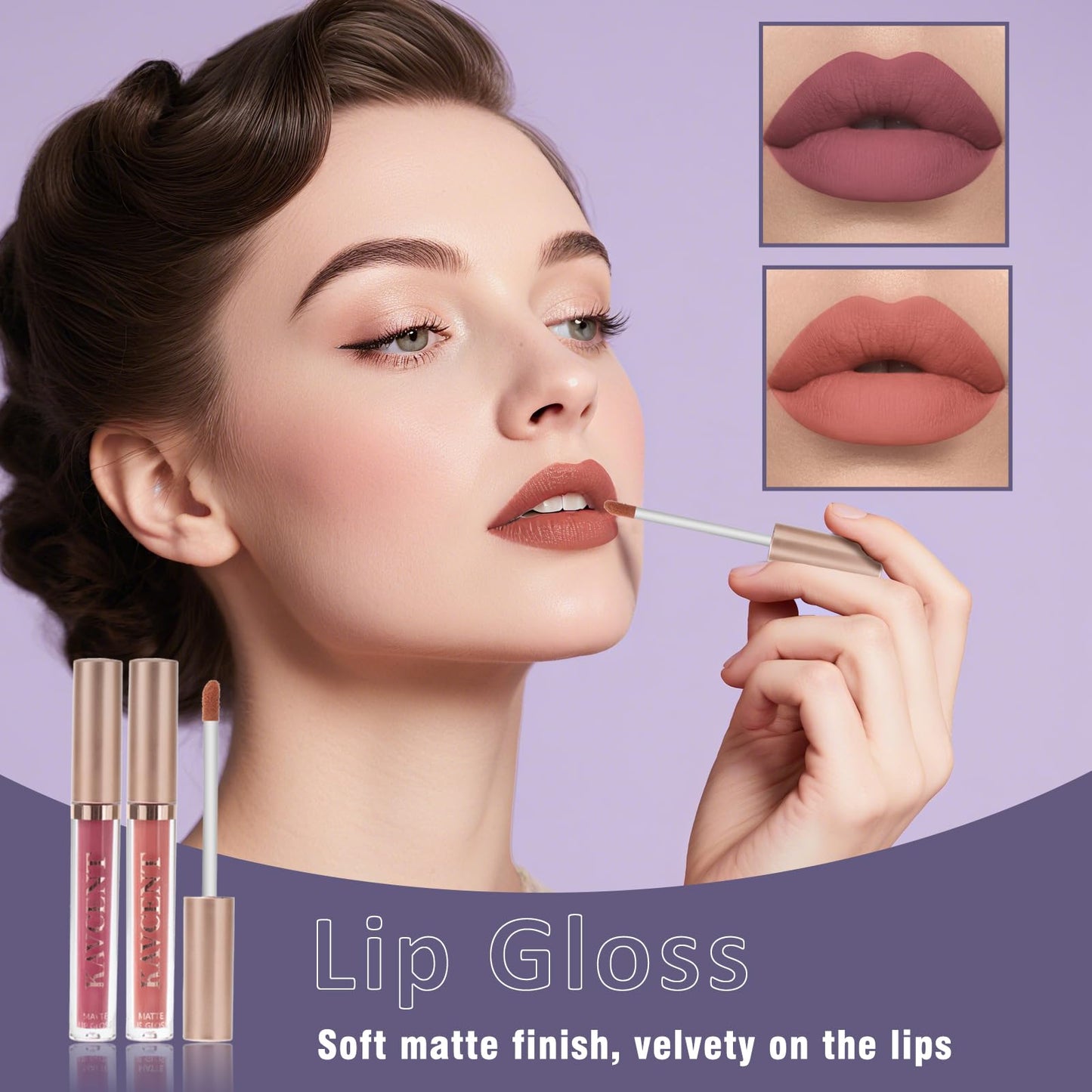 KAVCENT travel friendly beauty collection showing multi color eyeshadow options