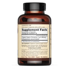 Back view of Ceylon Cinnamon Shop organic supplement nutritional facts