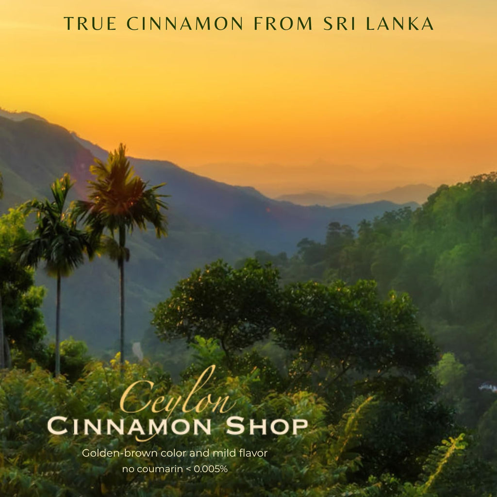 Ceylon Cinnamon Shop capsules side profile showing organic certification