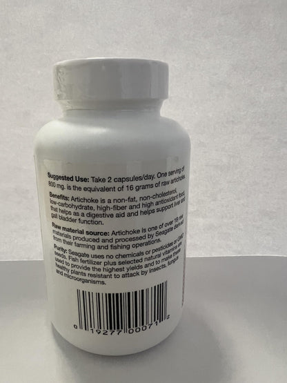 Close up view of the authentic Seagate Products herbal antioxidant capsule packaging.