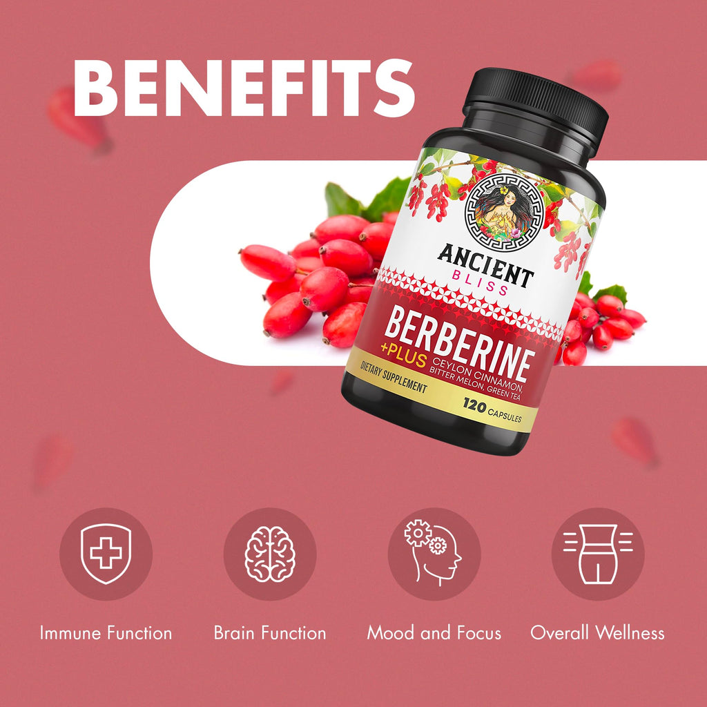 Ancient Bliss Berberine HCL 1200mg packaging details