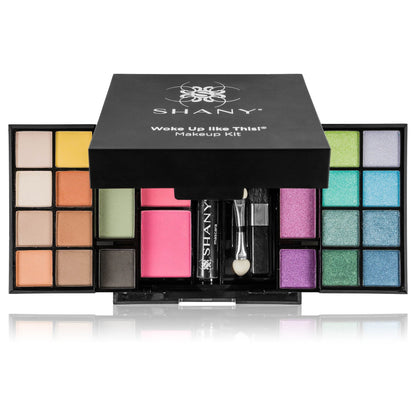 SHANY all in one travel makeup palette with embedded mirror open