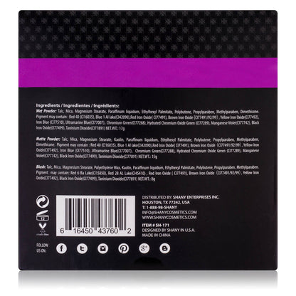 SHANY beginner friendly cosmetic set with dual ended makeup applicators