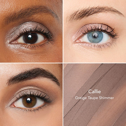 Close up view of the built in blending brush on the Thrive Causemetics eye brightener stick.