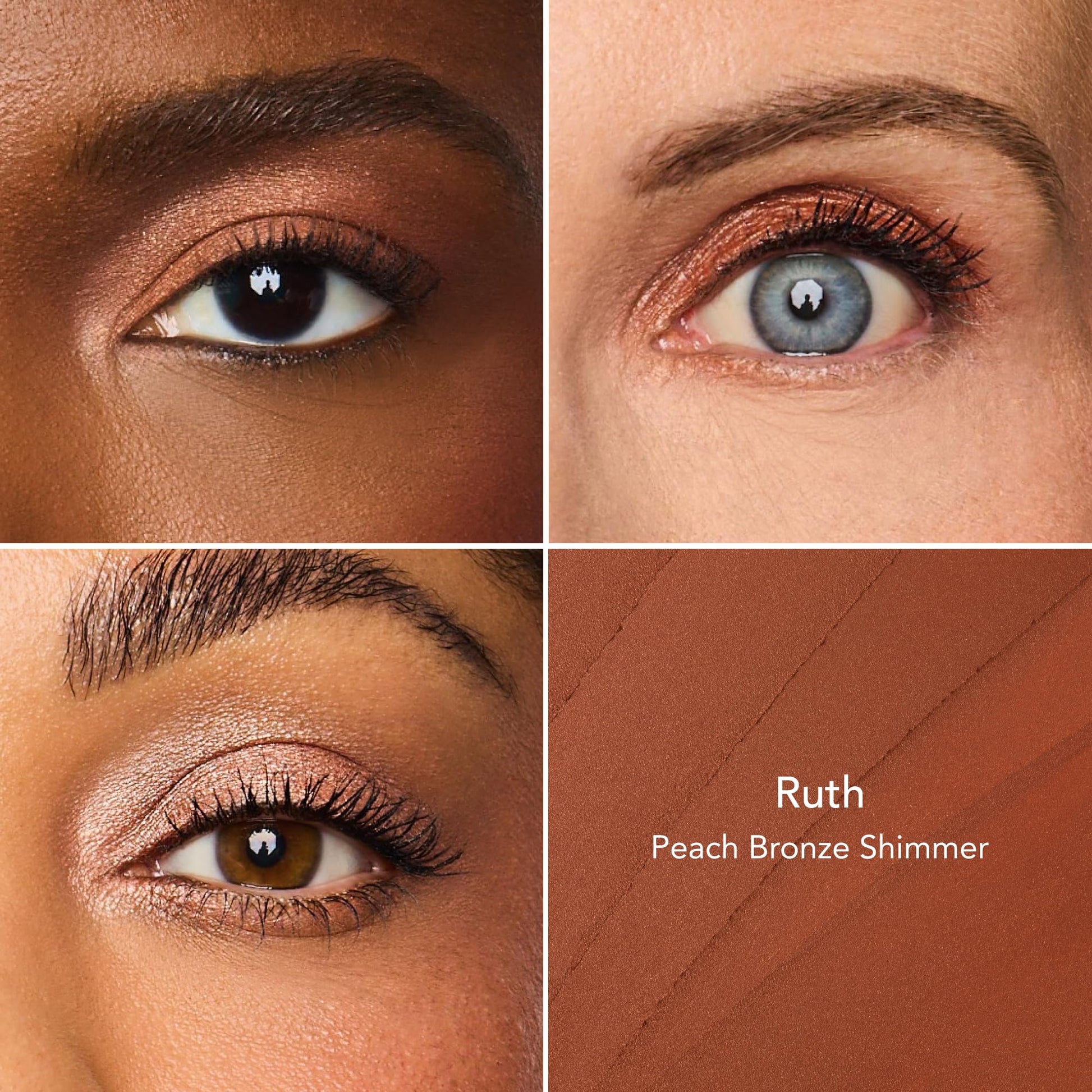 Thrive Causemetics waterproof cream to powder eyeshadow stick showing the sharpener base.