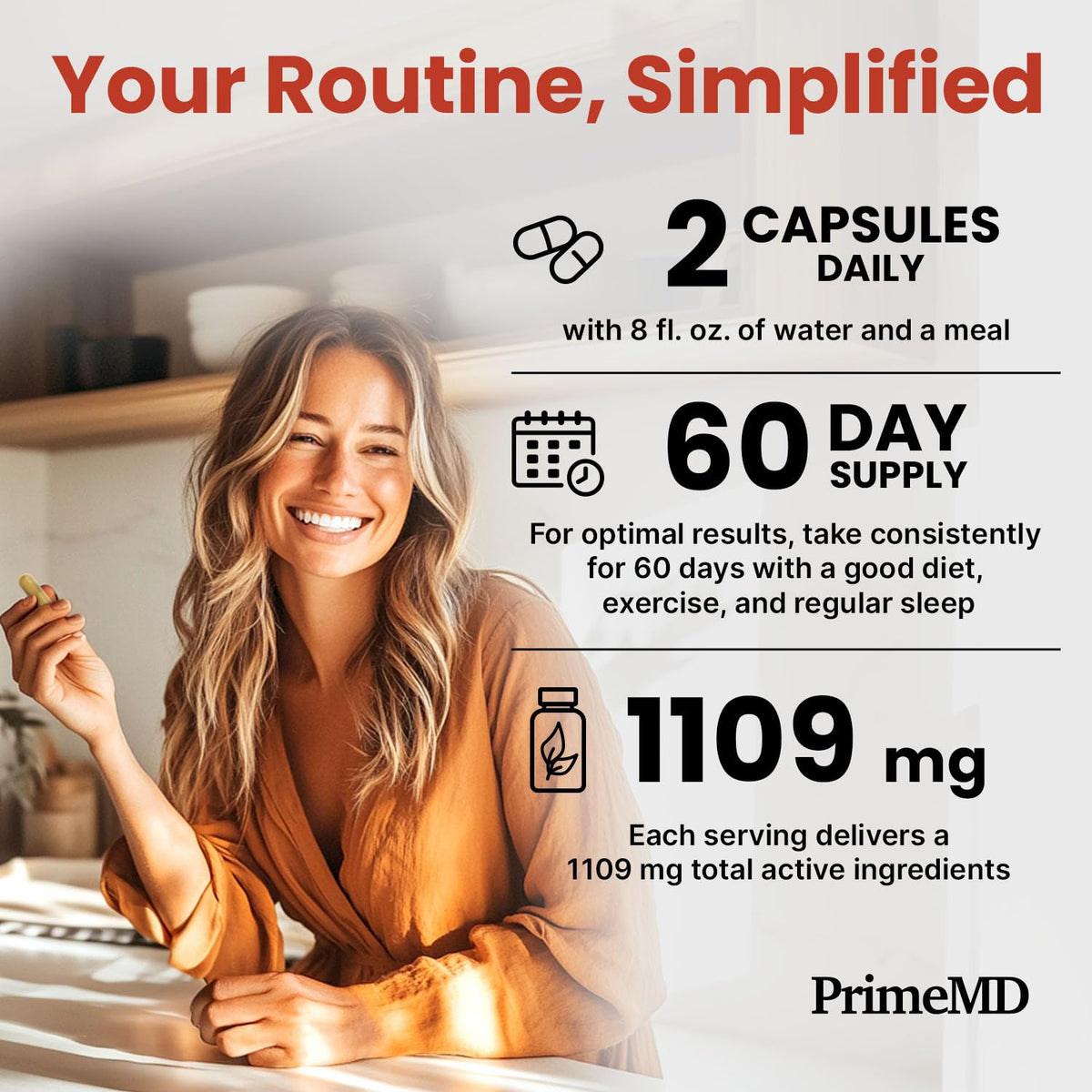 PrimeMD Berberine and Ceylon Cinnamon vegan capsules packaging