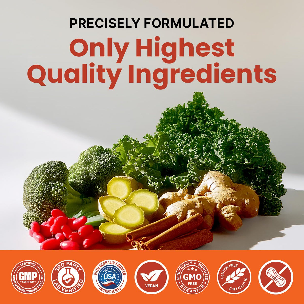 Nutritional information on PrimeMD 21-in-1 supplement bottle