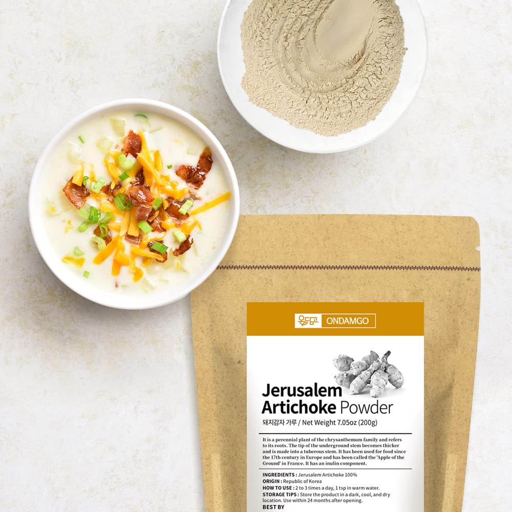 ONDAMGO plant fiber supplement pouch highlighting 200 grams weight and South Korea origin.