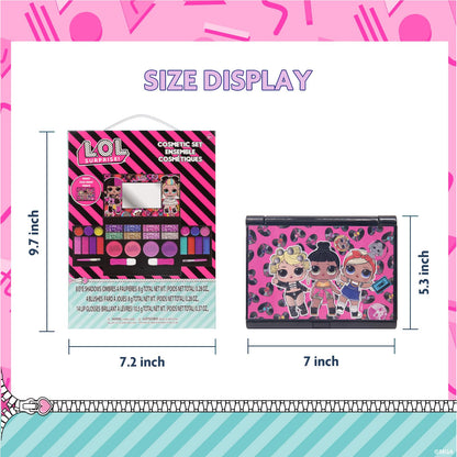 Townley Girl authentic imported kids makeup kit gift packaging back view details
