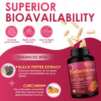 Close up of Nature Target Berberine Hcl supplement bottle cap