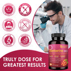 Nature Target Berberine Hcl 1200mg bottle in lifestyle setting