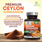 240 count bottle of Nature's Nutrition organic cinnamon capsules