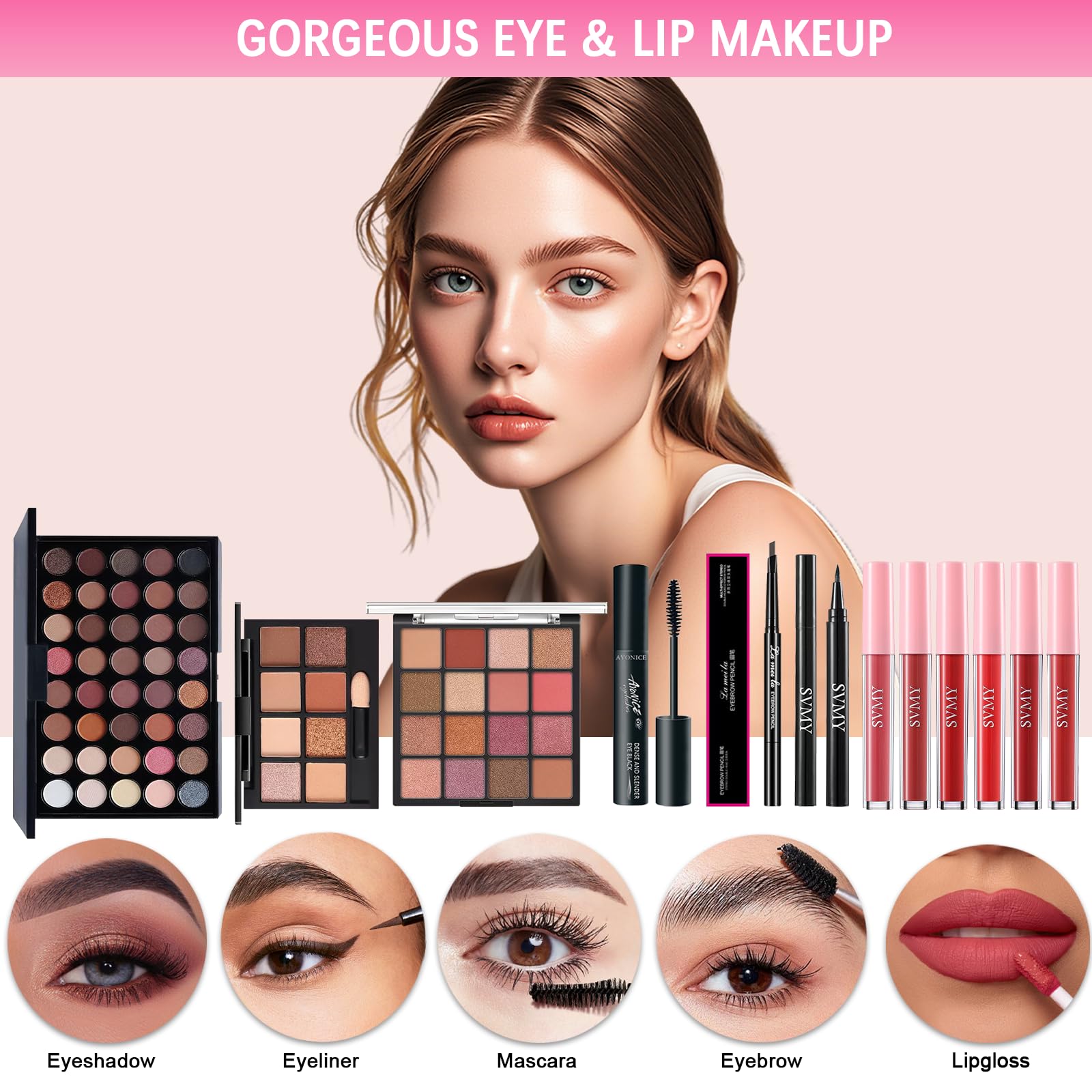 Peenice makeup essential bundle showing loose powder and application sponges