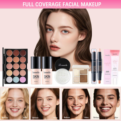Peenice travel makeup set packed inside the branded travel bag