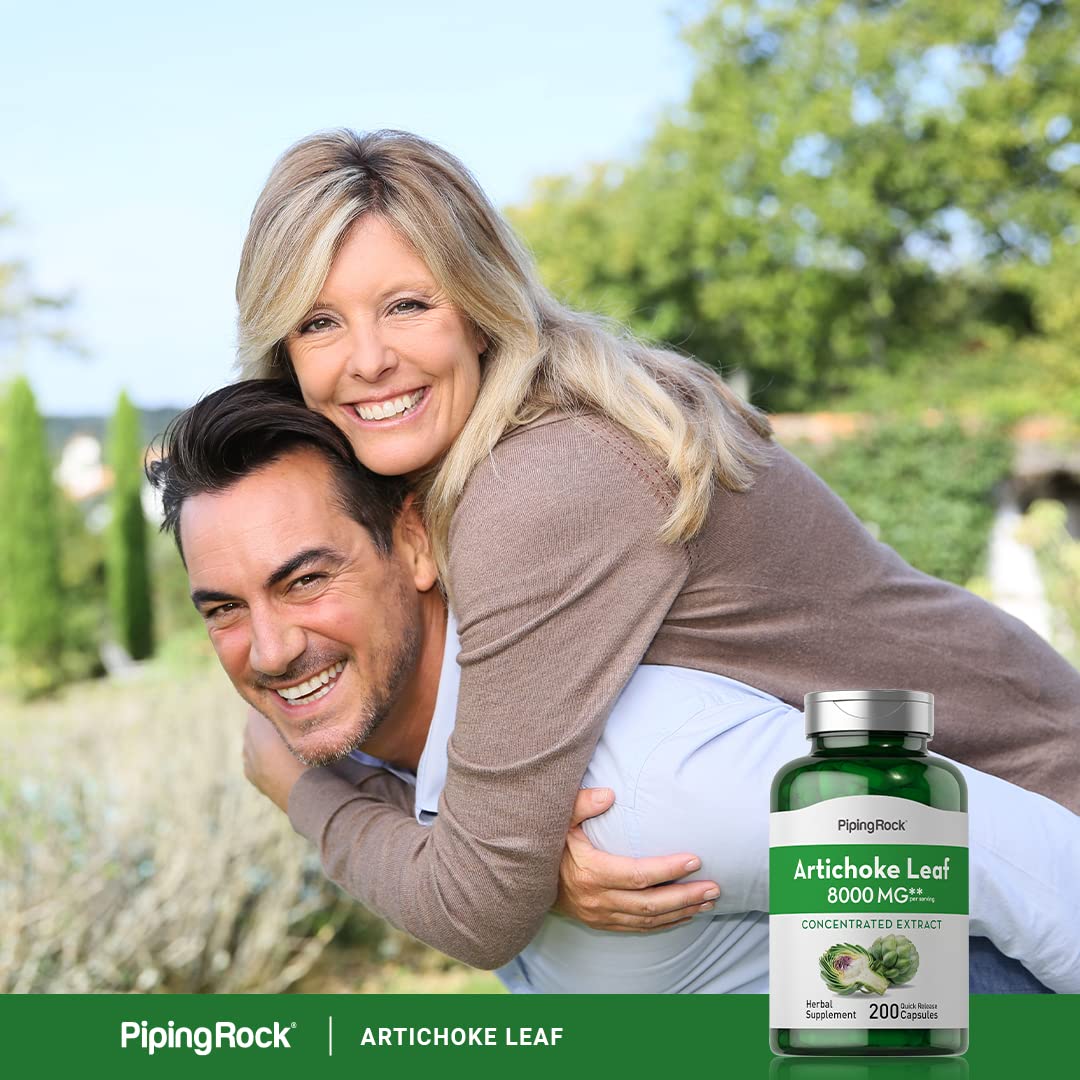 Close up view of the 200 quick release capsule bottle of Piping Rock premium herbal extract
