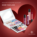 Color Nymph travel friendly makeup set packaging illustrating the authentic imported gift box design.