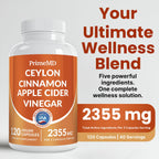 PrimeMD 2355mg Ceylon Cinnamon supplement facts label