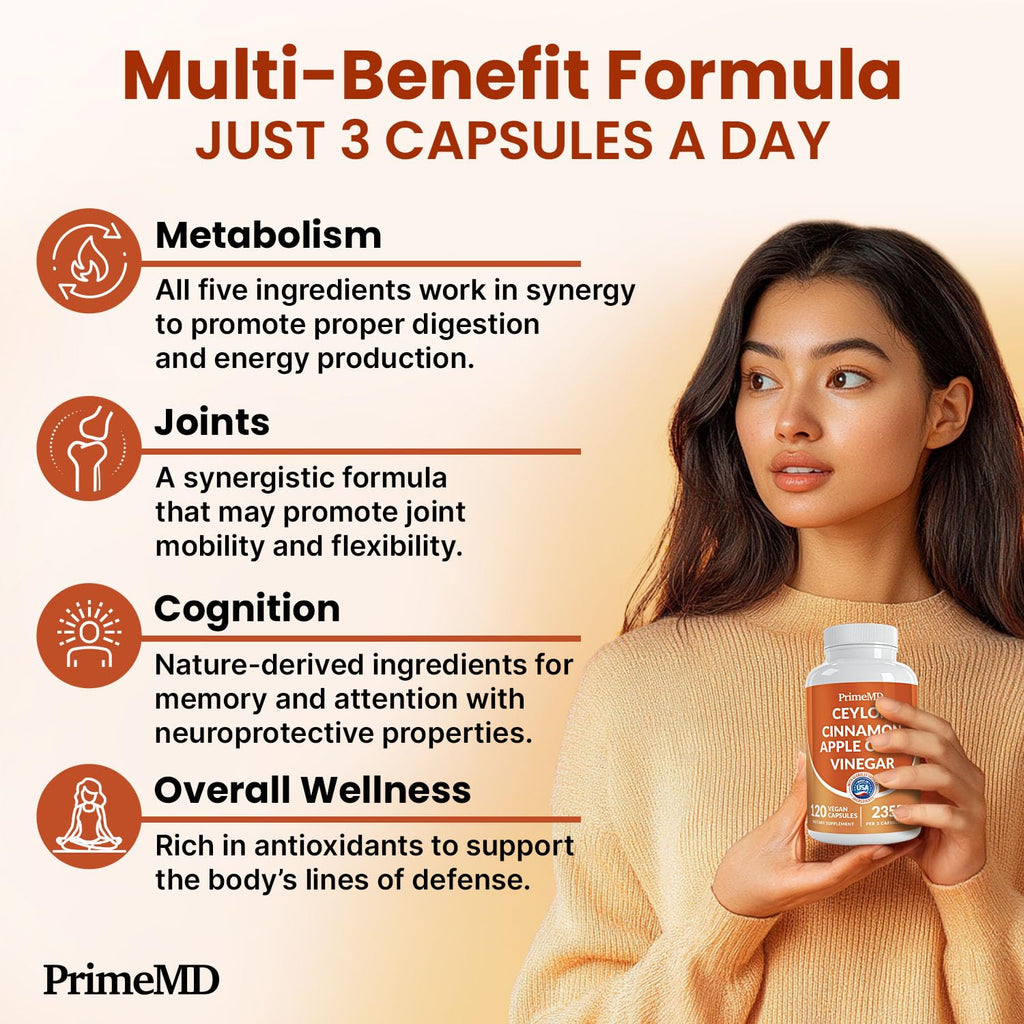 PrimeMD vegan capsules bottle USA imported packaging