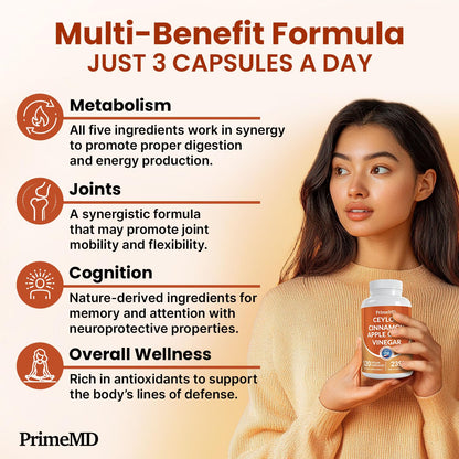 PrimeMD vegan capsules bottle USA imported packaging