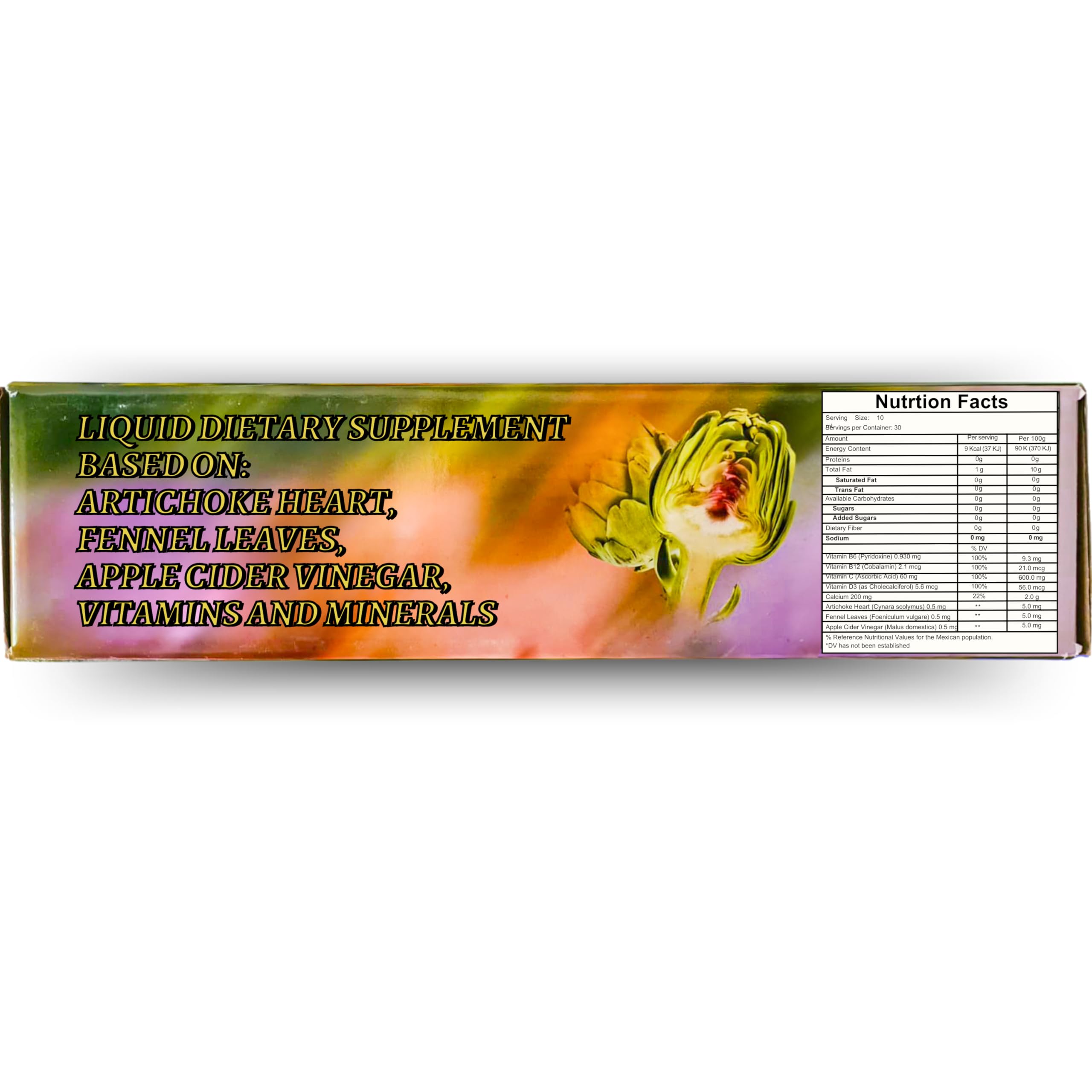 GN Vida Godvit Alcachofa liquid dietary supplement ampoules for liver detox and bloating relief