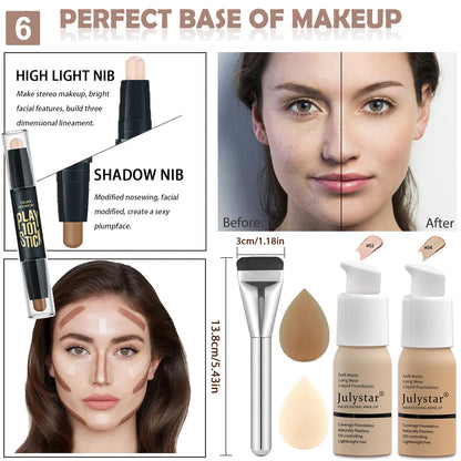 Qiong waterproof pigmented cosmetics collection featuring the volumizing black mascara and blush palette close up