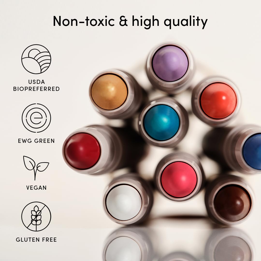 Evereden safe plant based kids face crayon packaging details and ingredients list