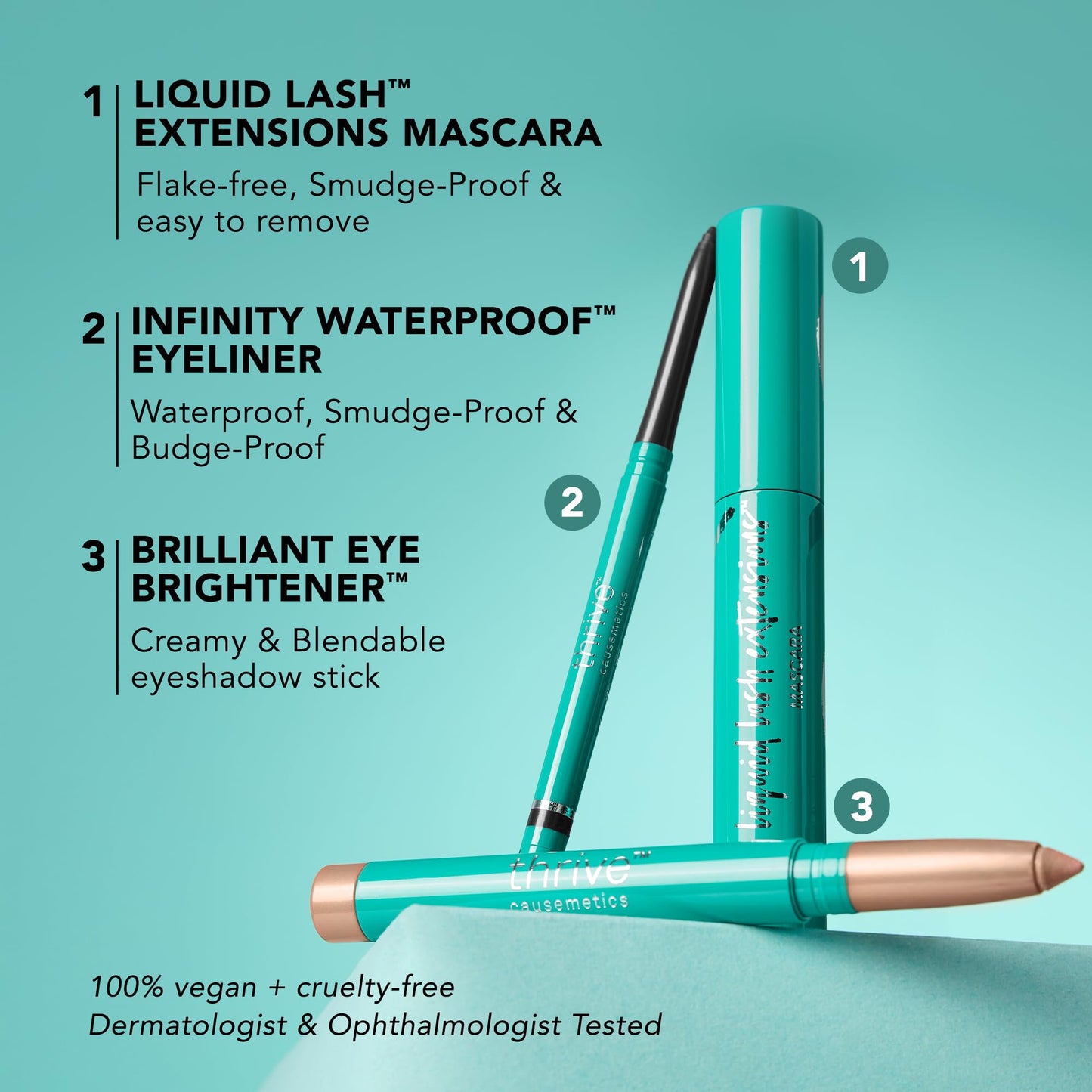 Thrive Causemetics Liquid Lash Extensions Mascara in Brynn close up showing the tubing brush