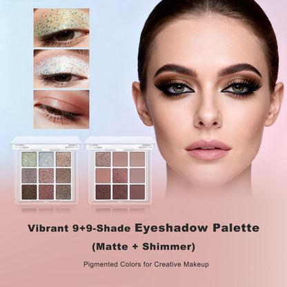 KAVCENT liquid foundation and lip gloss selection arranged neatly with application tools