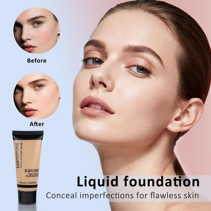 KAVCENT waterproof mascara and precision eyeliner detailing the eye makeup components