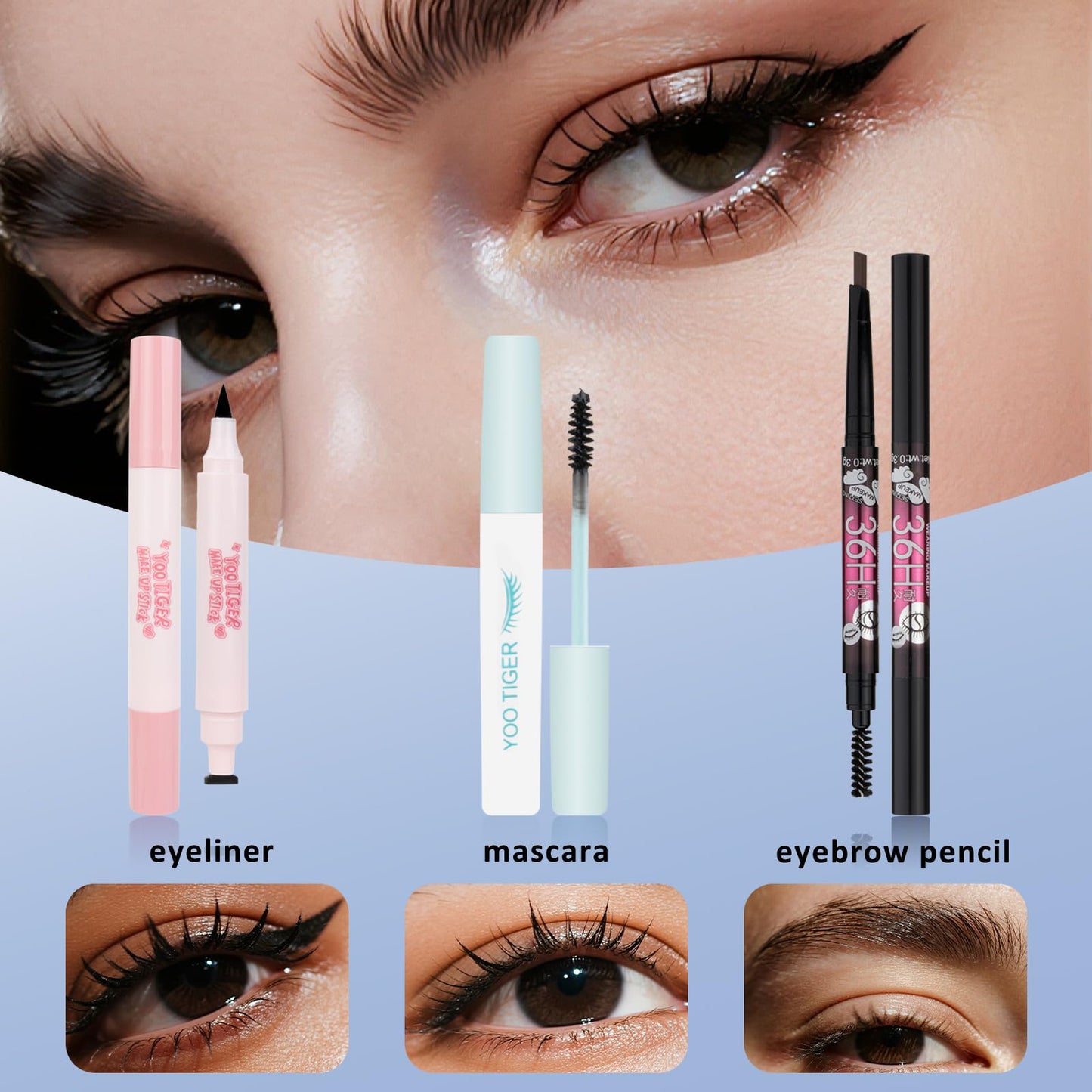 LAZORA professional makeup set for teenagers with oil free liquid makeup base