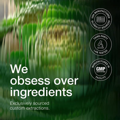 Close up of high potency 5 percent cynarine standardized artichoke leaf capsules from Toniiq USA