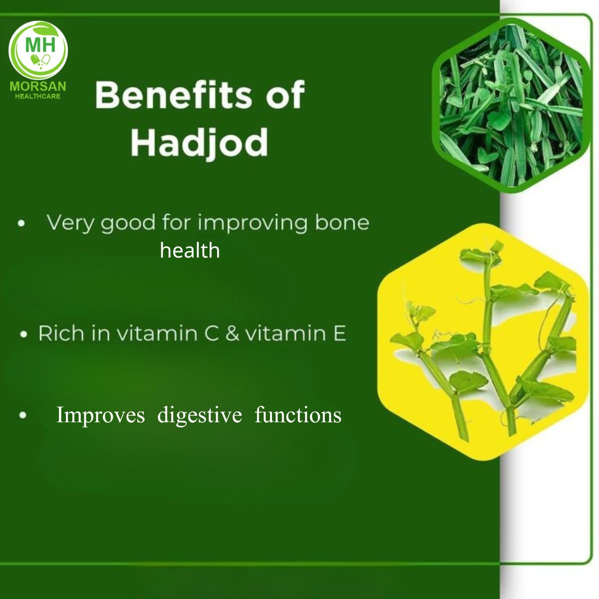 Gluten free Ayurvedic bone setter supplement packaging showing dosage information.