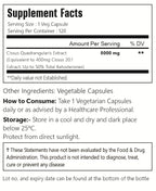 VitaCosmoX Cissus capsules showing non GMO and gluten free certifications