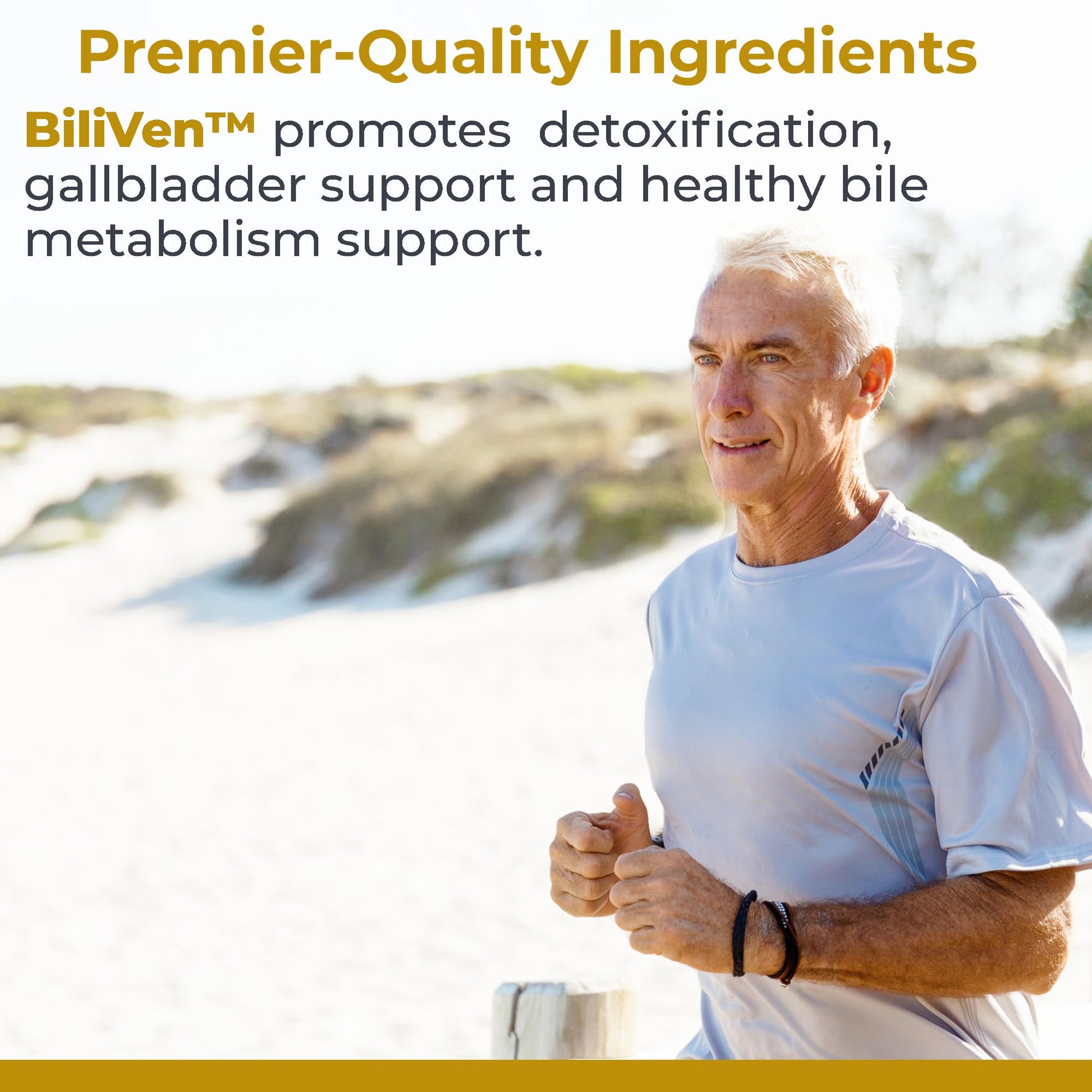 Authentic USA imported Premier Research Labs BiliVen packaging for advanced hepatobiliary system care.