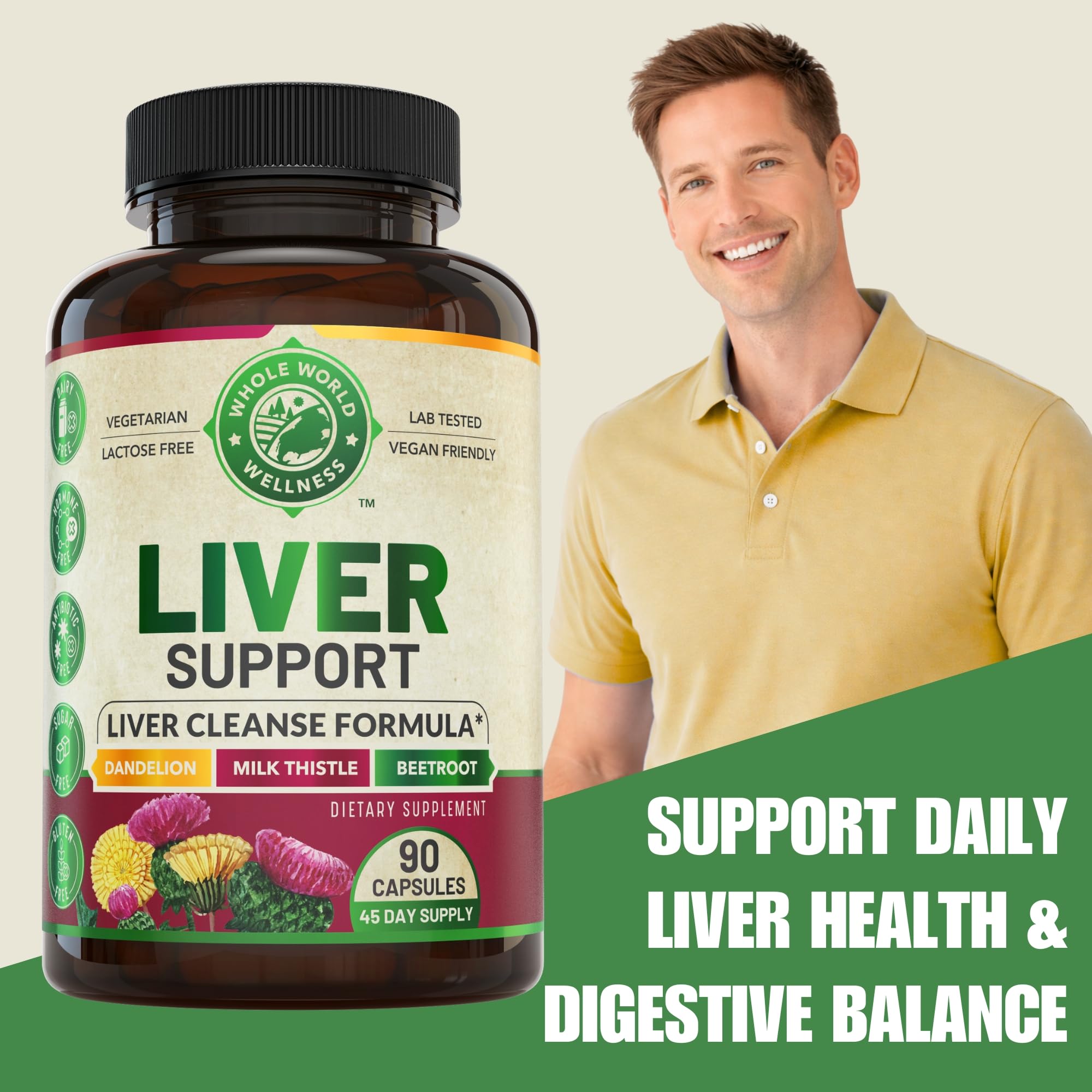 Authentic USA imported liver cleanse formula with silymarin and dandelion root active ingredients.
