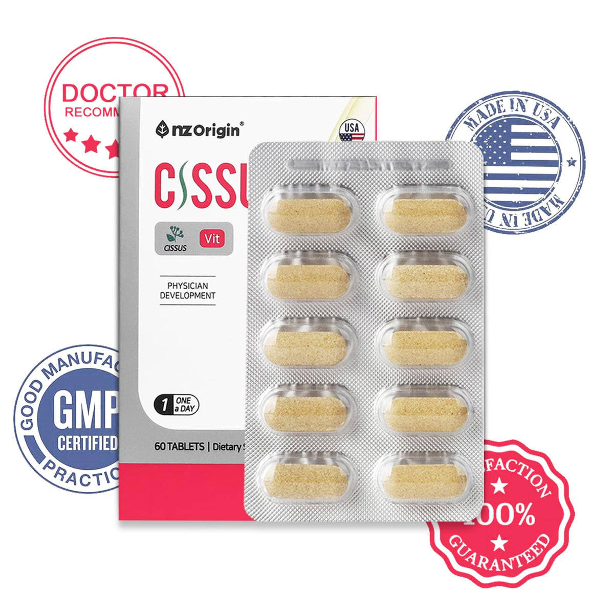Premium USA imported Hadjod bone setter formula capsules display